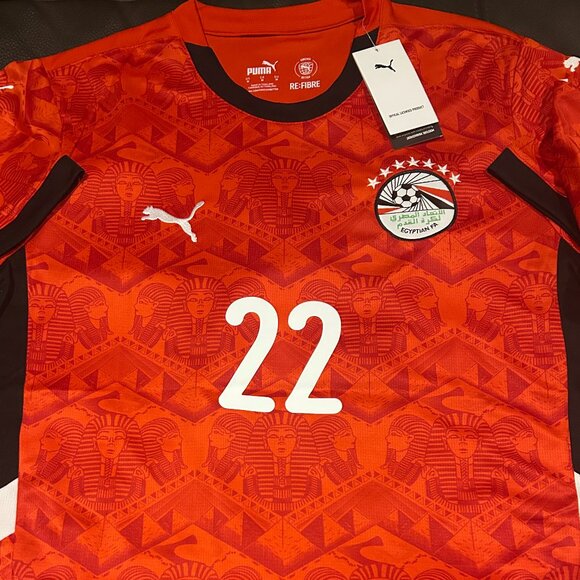 Puma EGYPT National Team OMAR MARMOUSH Men's JERSEY Red M,L,XL,2X New with tags - Picture 3 of 6